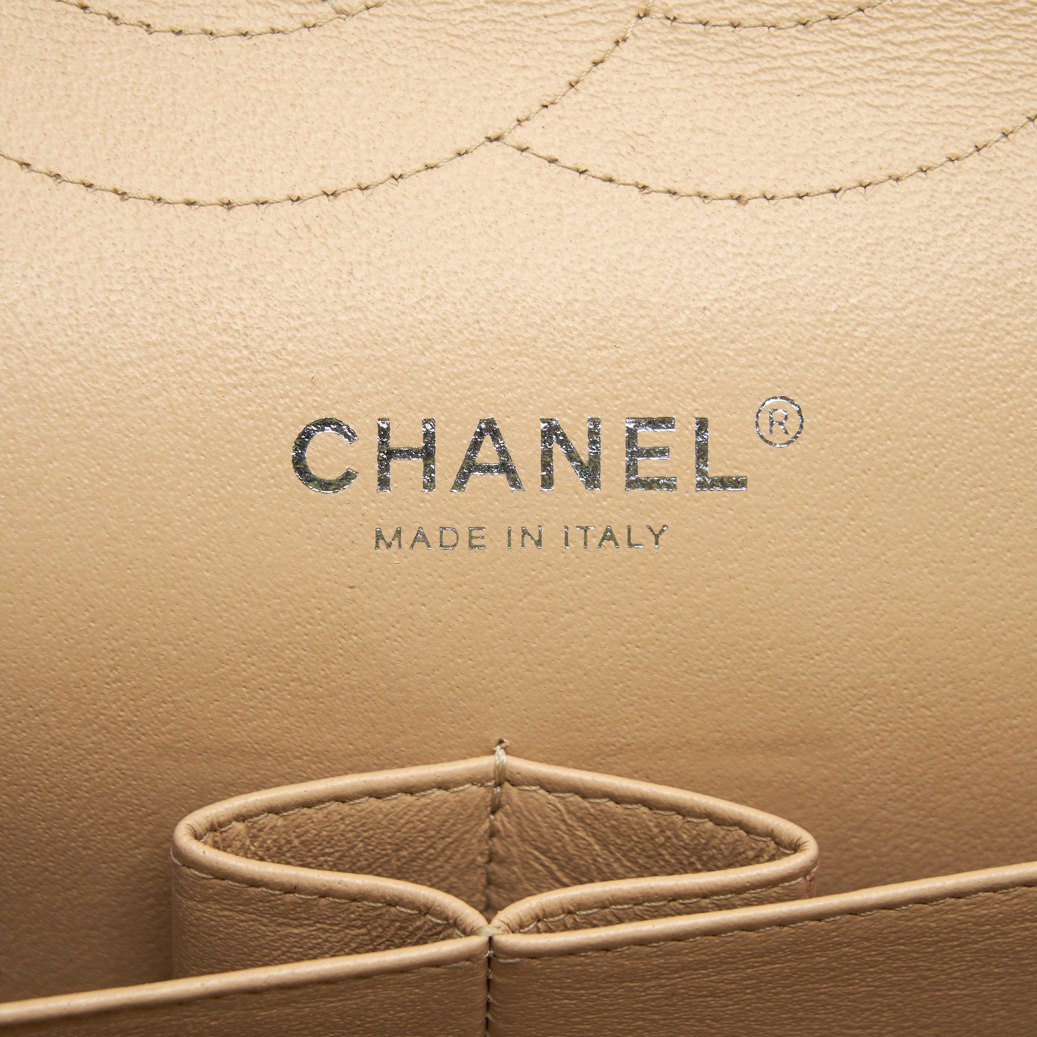 CHANEL CLASSIC JUMBO DOUBLE FLAP BAG CAVIAR BEIGE SHW - Image 15