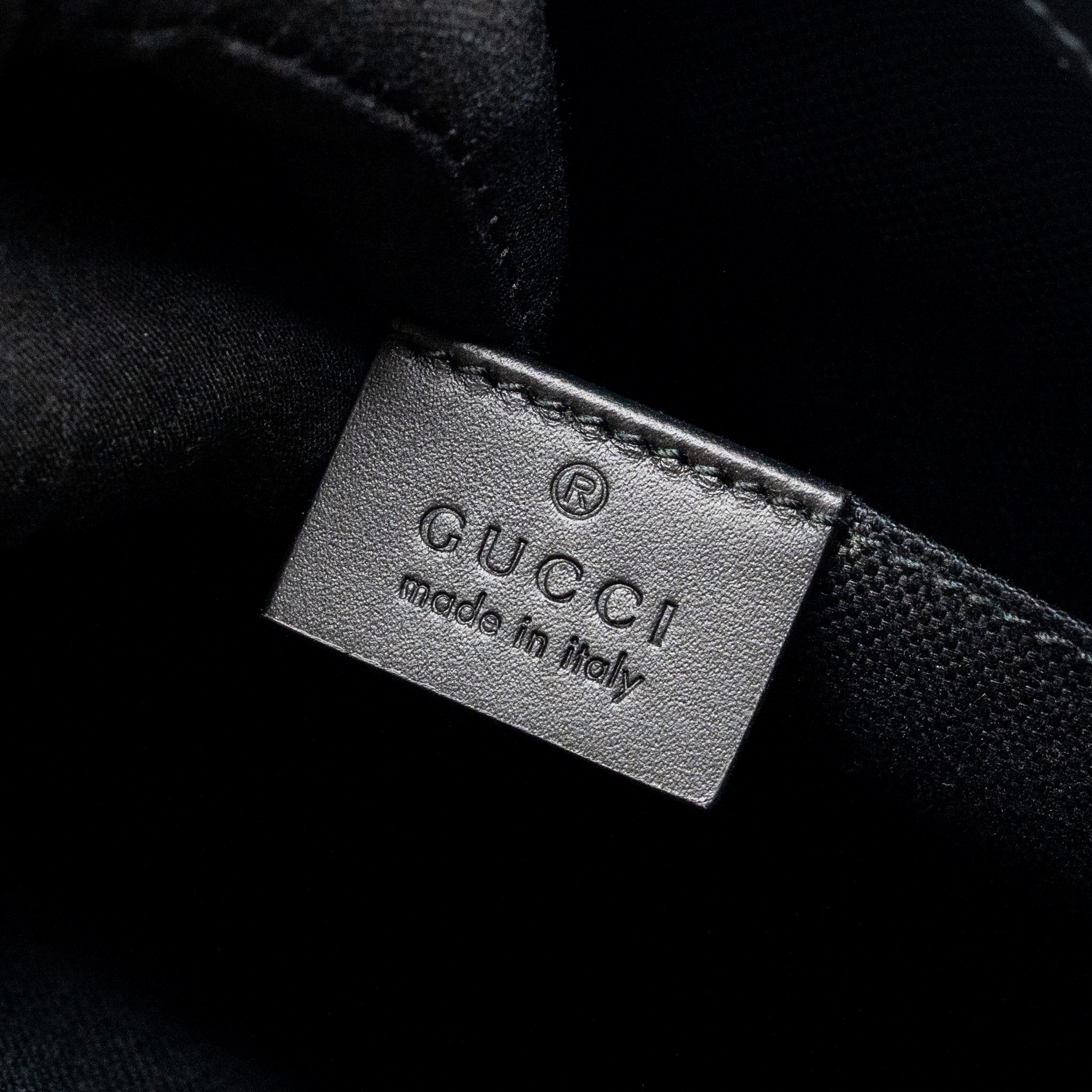 GUCCI GG SUPREME CANVAS / LEATHER ZIP CLUTCH BLACK/ MULTICOLOUR SHW - Image 13