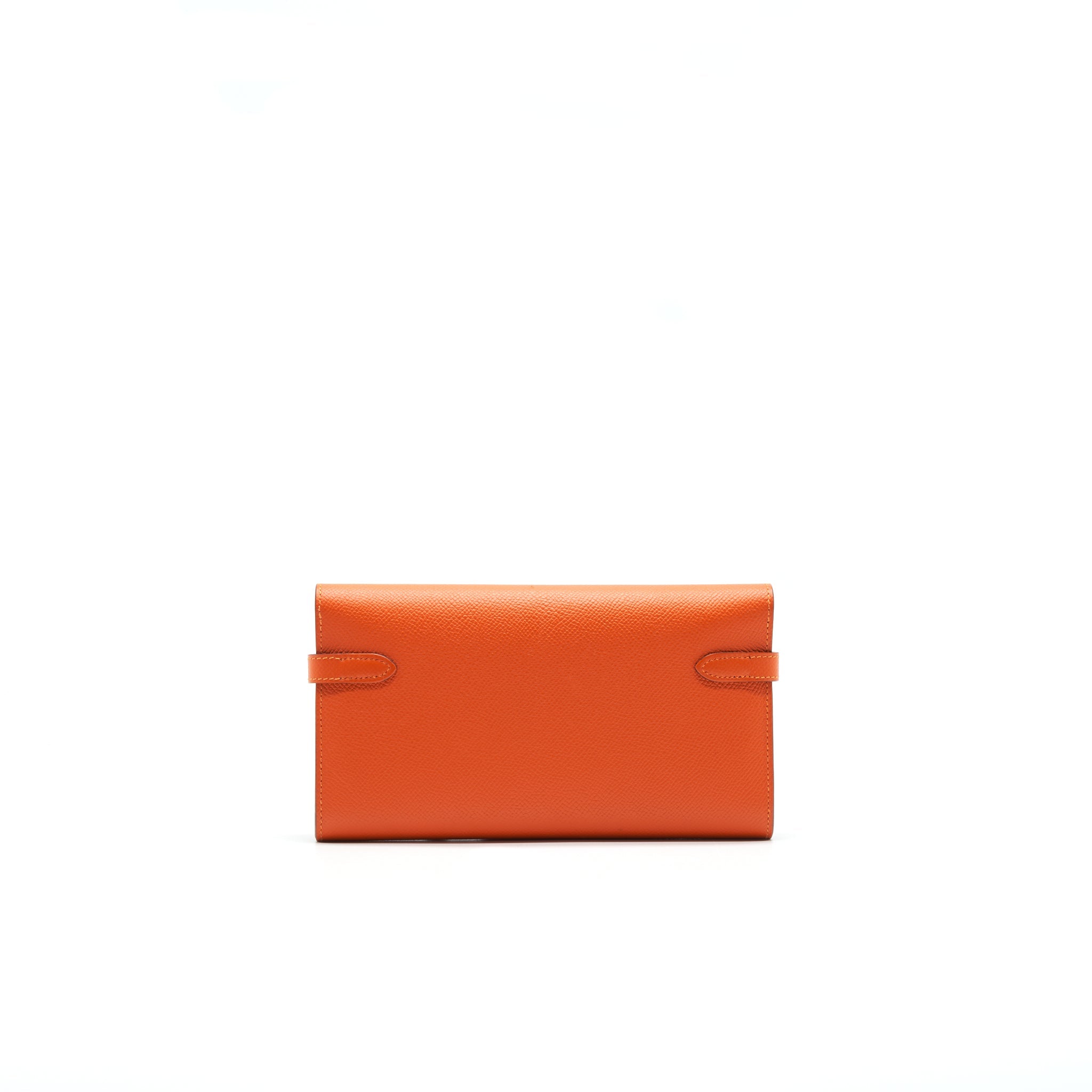 HERMES KELLY LONG WALLET ORANGE SHW EPSOM LEATHER - Image 2