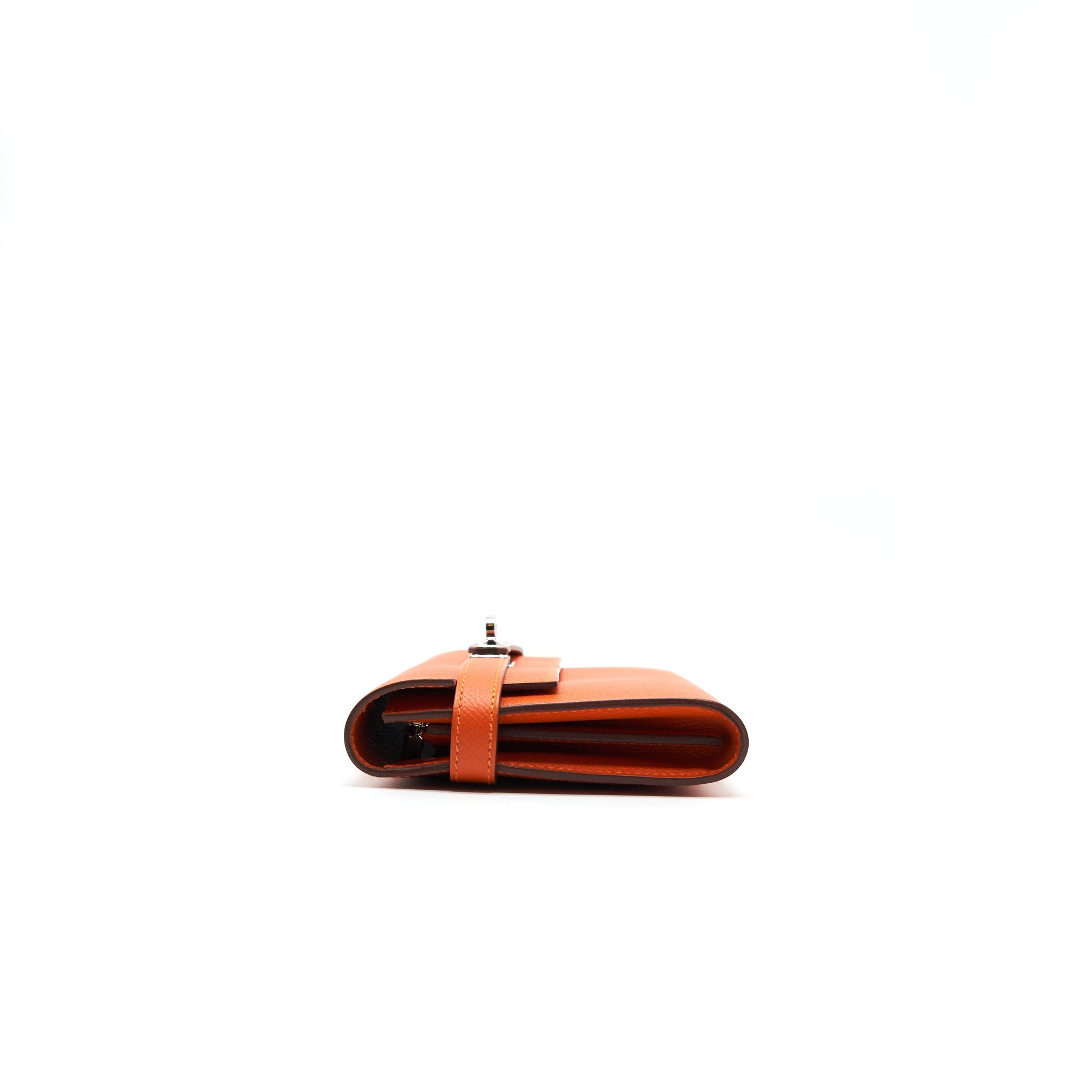 HERMES KELLY LONG WALLET ORANGE SHW EPSOM LEATHER - Image 3