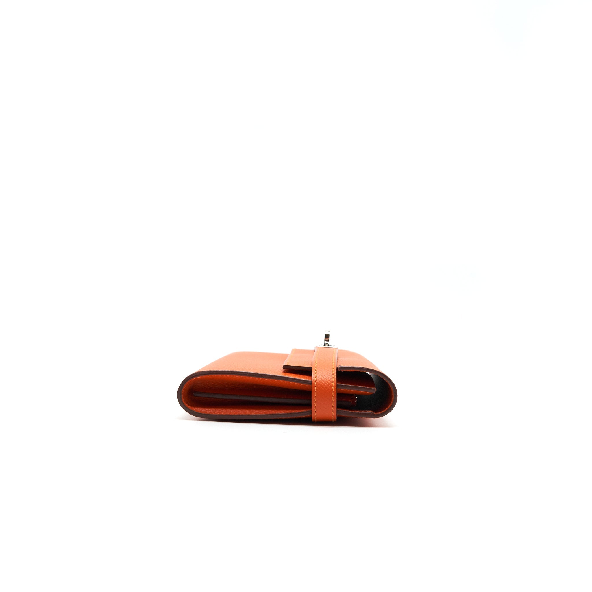 HERMES KELLY LONG WALLET ORANGE SHW EPSOM LEATHER - Image 4