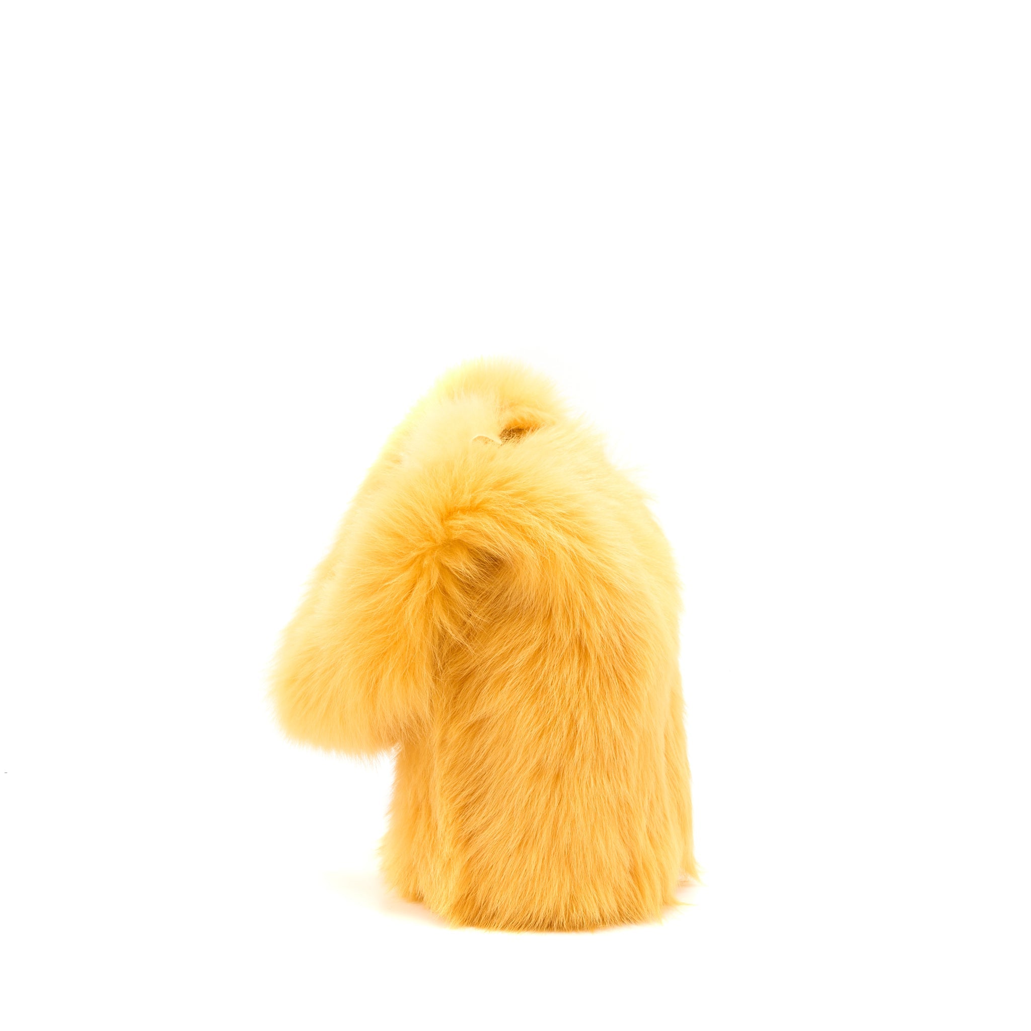 MIUMIU SHEARLING SHOULDER BAG SUEDE LINING YELLOW GHW - Image 4