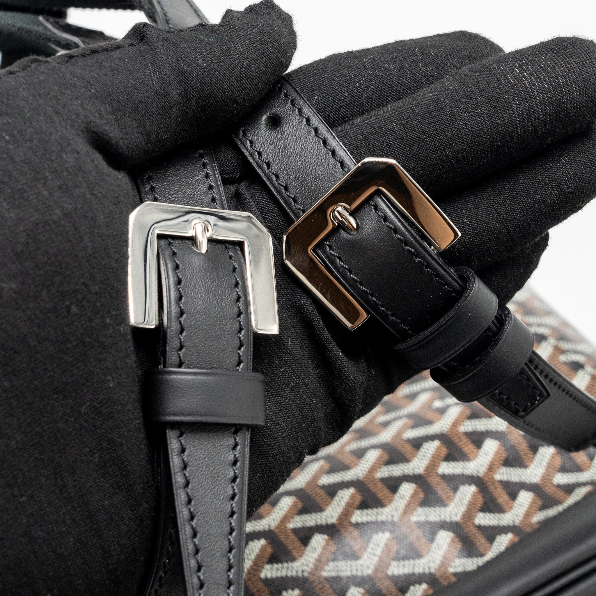 GOYARD ALPIN BACKPACK GOYARDINE CANVAS BLACK SHW - Image 12