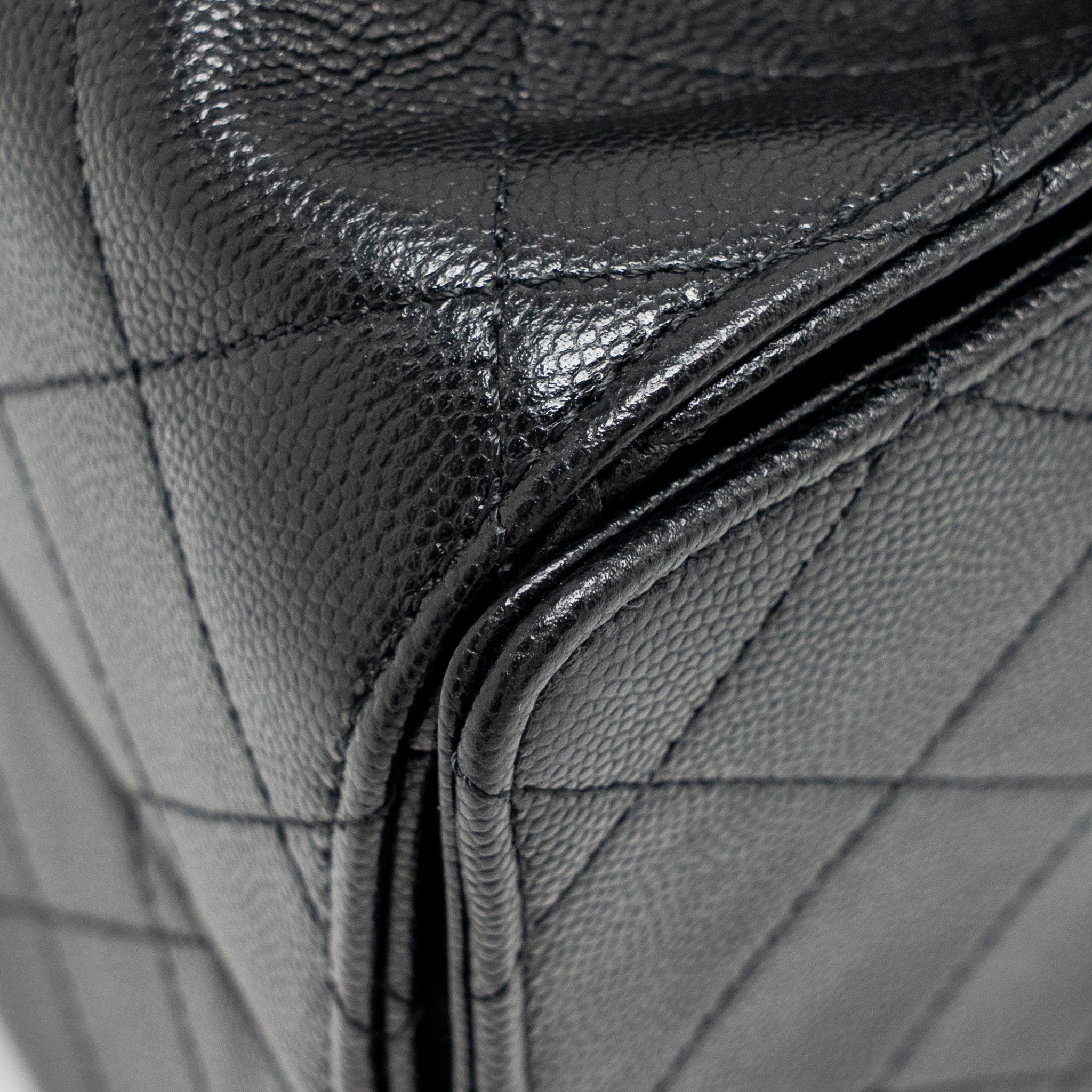CHANEL 25 SMALL HANDBAG GRAINED CALFSKIN BLACK GHW (MICROCHIP) - Image 8