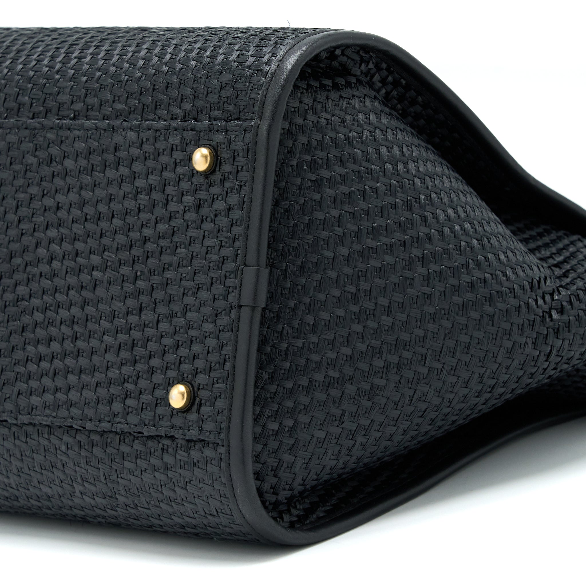 CHANEL BLACK RAFFIA DEAUVILLE TOTE BAG GHW - Image 8