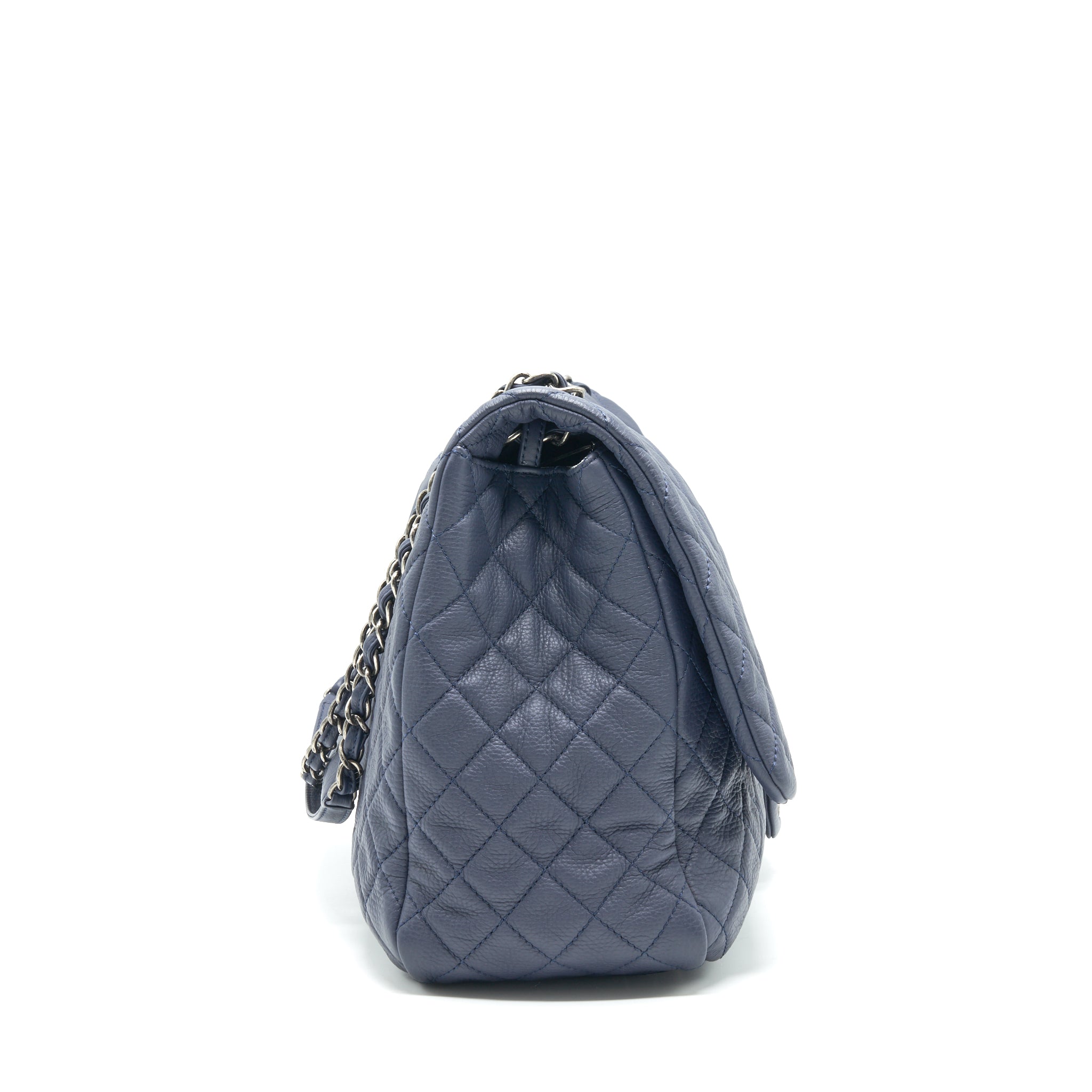 CHANEL XXL AIRLINE CLASSIC FLAP BAG IN NAVY SHW - Image 3