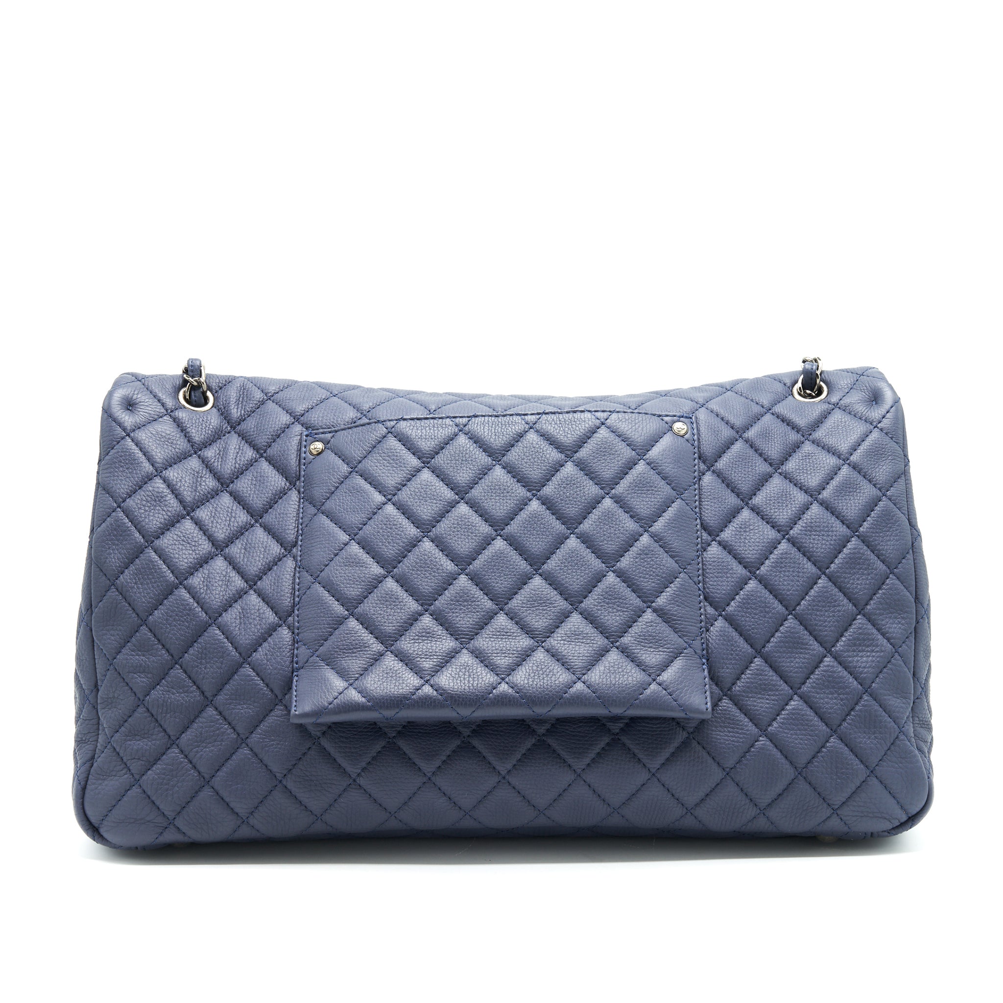 CHANEL XXL AIRLINE CLASSIC FLAP BAG IN NAVY SHW - Image 2