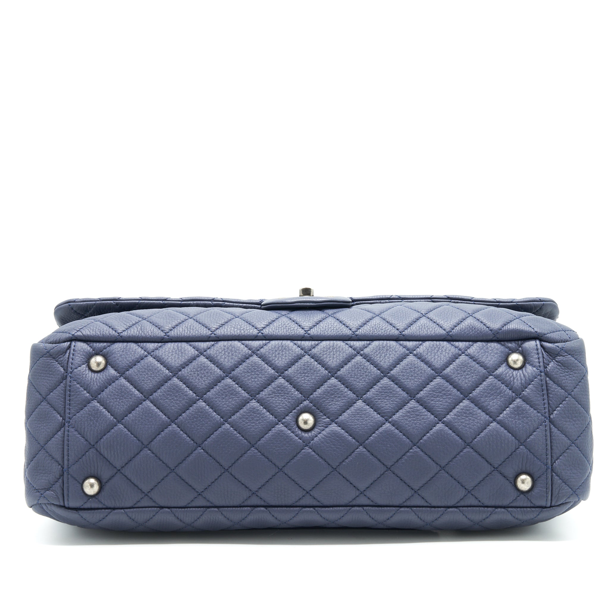 CHANEL XXL AIRLINE CLASSIC FLAP BAG IN NAVY SHW - Image 5
