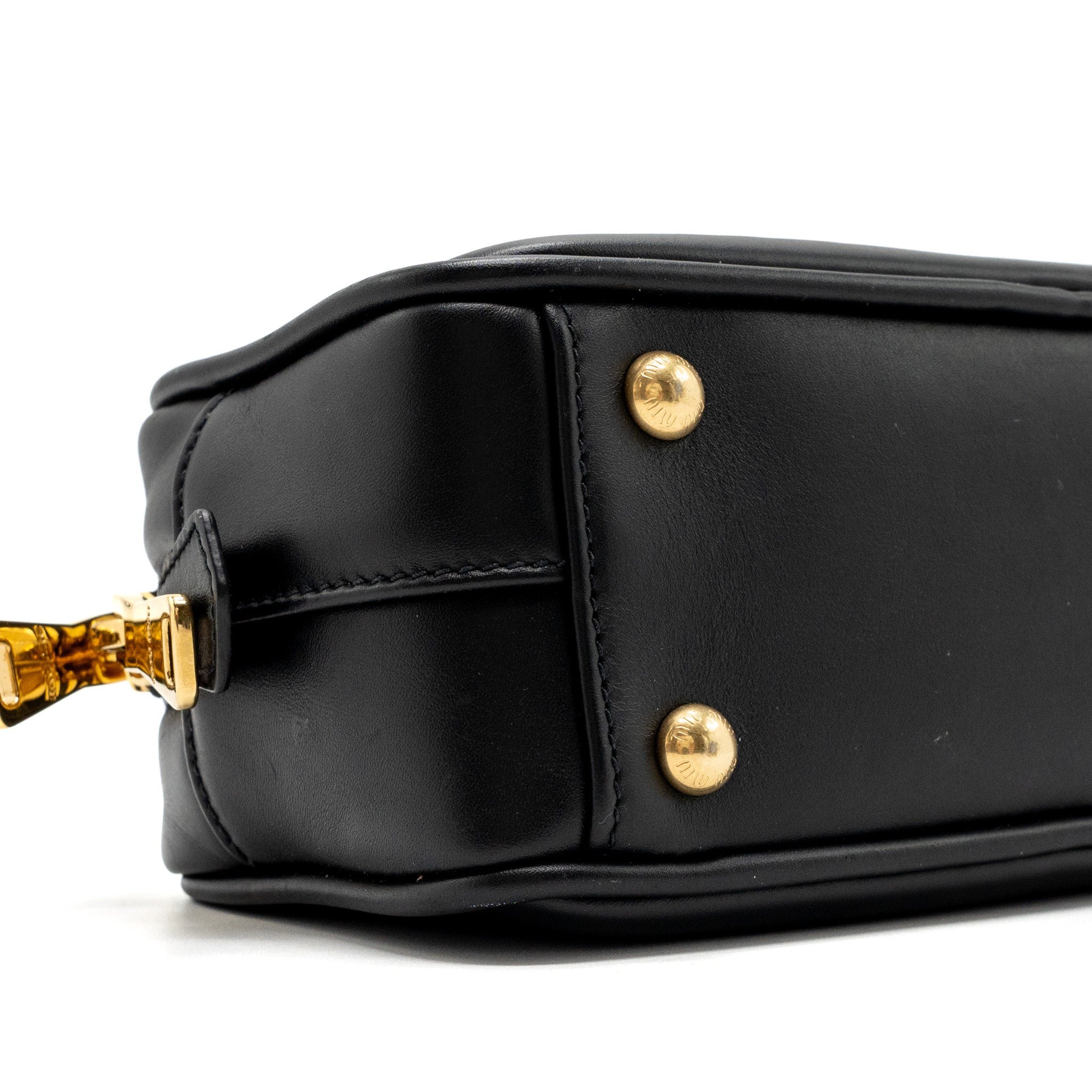 MIUMIU ARCADIE TOP HANDLE BAG BLACK GHW - Image 6
