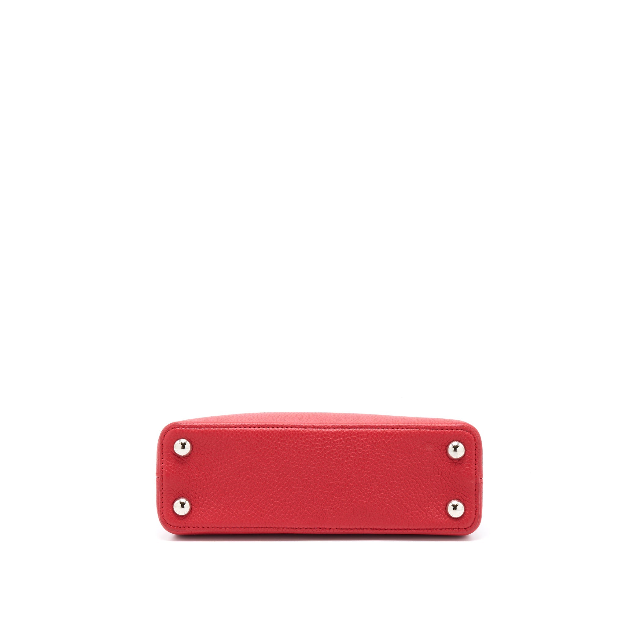 LOUIS VUITTON CAPUCINES BB TAURILLON RED GHW - Image 5
