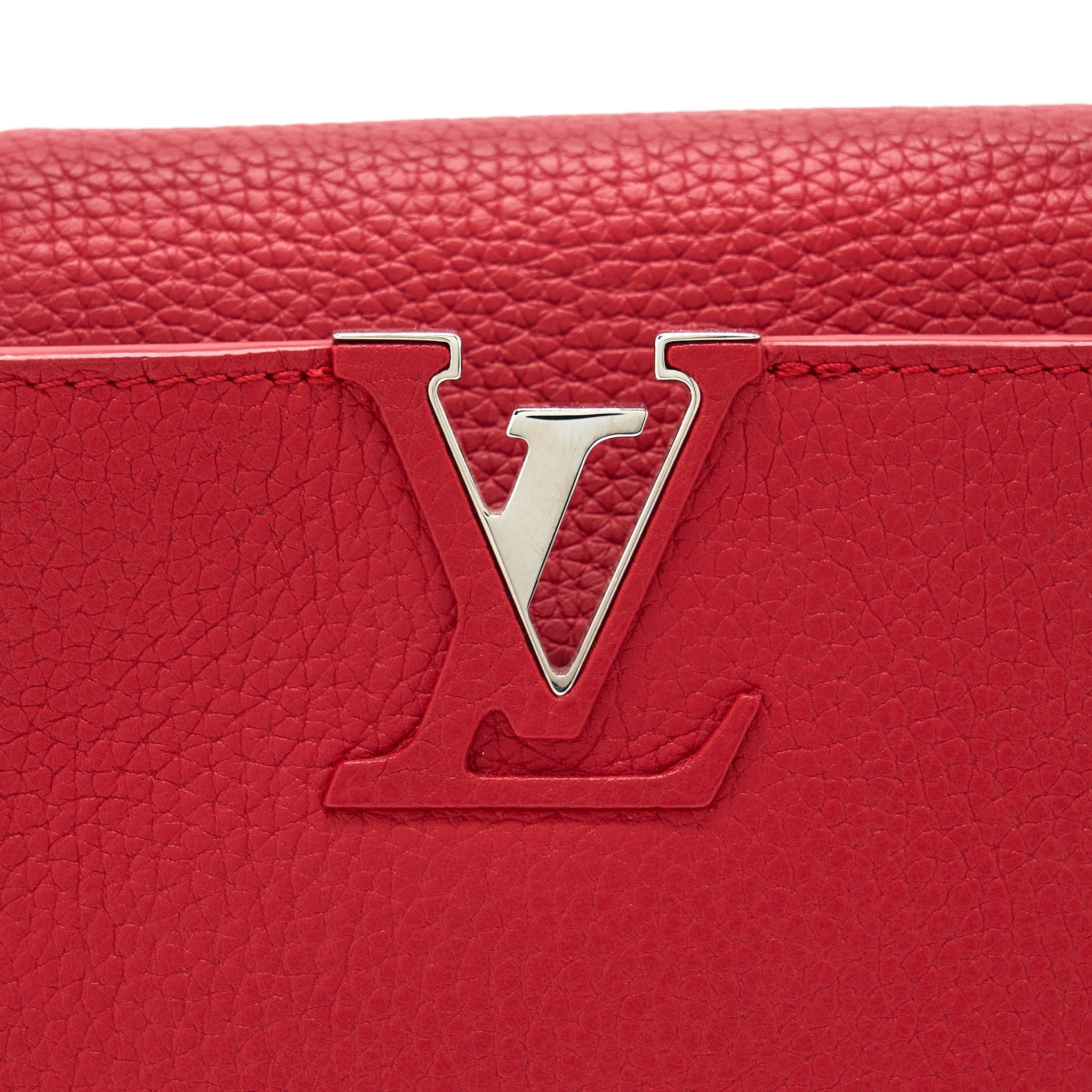 LOUIS VUITTON CAPUCINES BB TAURILLON RED GHW - Image 7