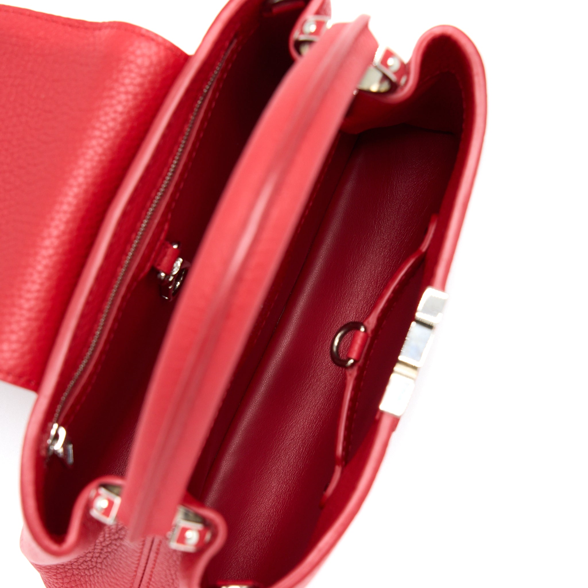 LOUIS VUITTON CAPUCINES BB TAURILLON RED GHW - Image 6