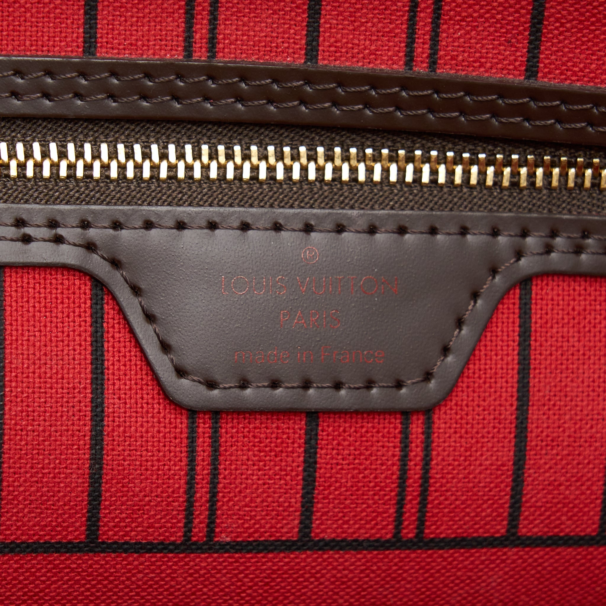 LOUIS VUITTON NEVERFULL MM DAMIER EBENE CHERRY GHW - Image 10