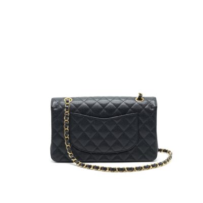 Alternative view of CHANEL MEDIUM CLASSIC DOUBLE FLAP BAG CAVIAR BLACK GHW