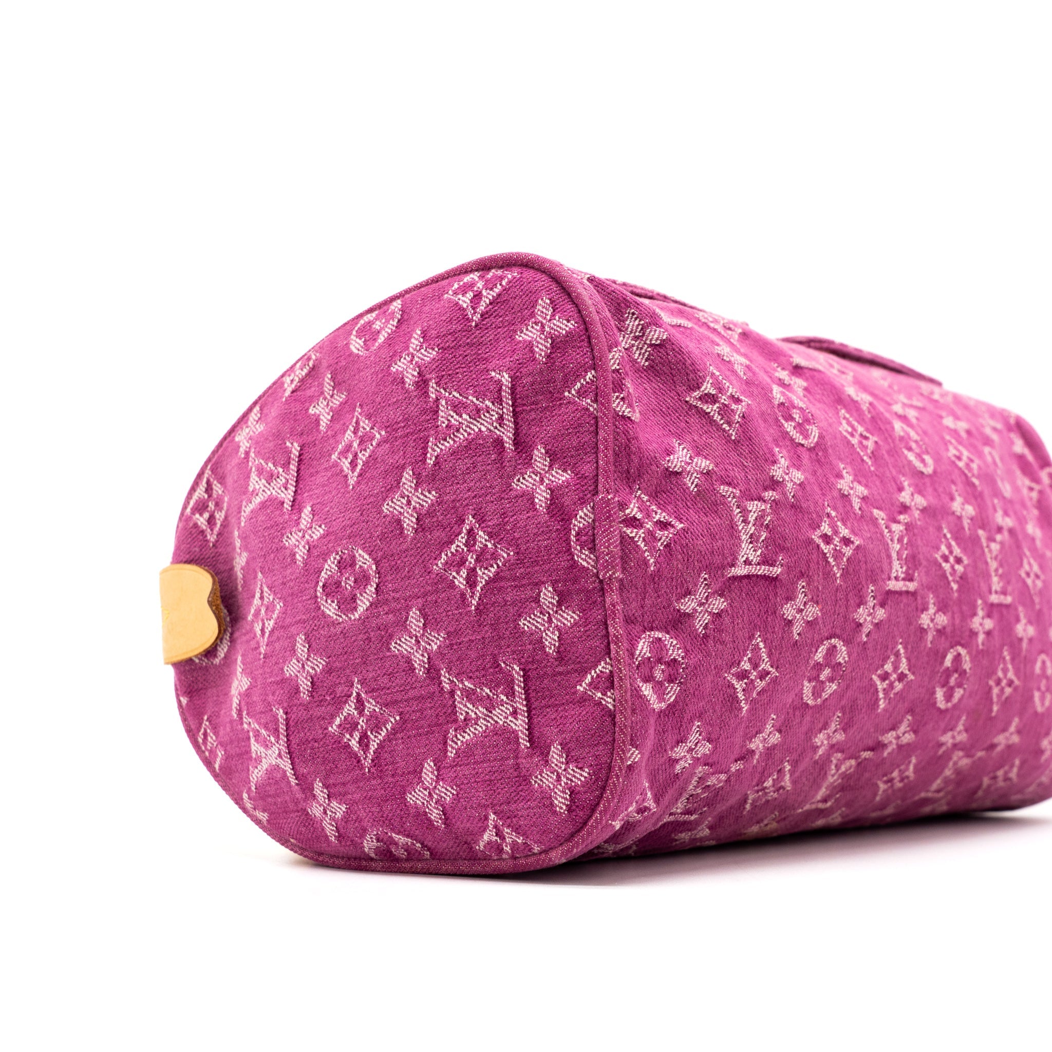 LOUIS VUITTON VINTAGE NEO SPEEDY MONOGRAM DENIM PINK GHW - Image 11
