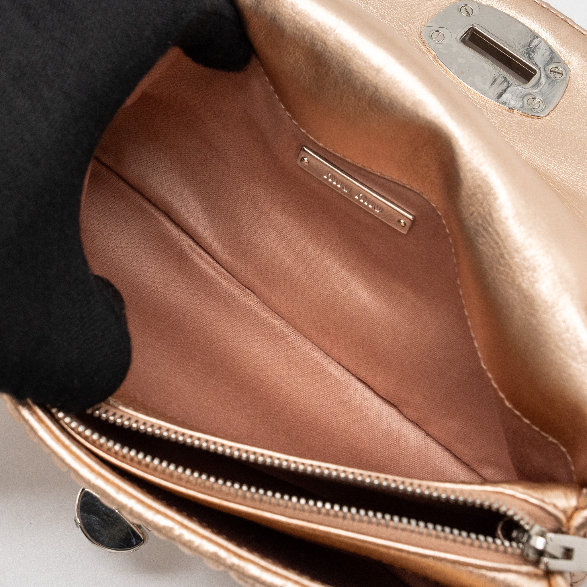 MIU MIU CRYSTAL SHOULDER BAG NAPPA CIPRIA LAME SHW - Image 11