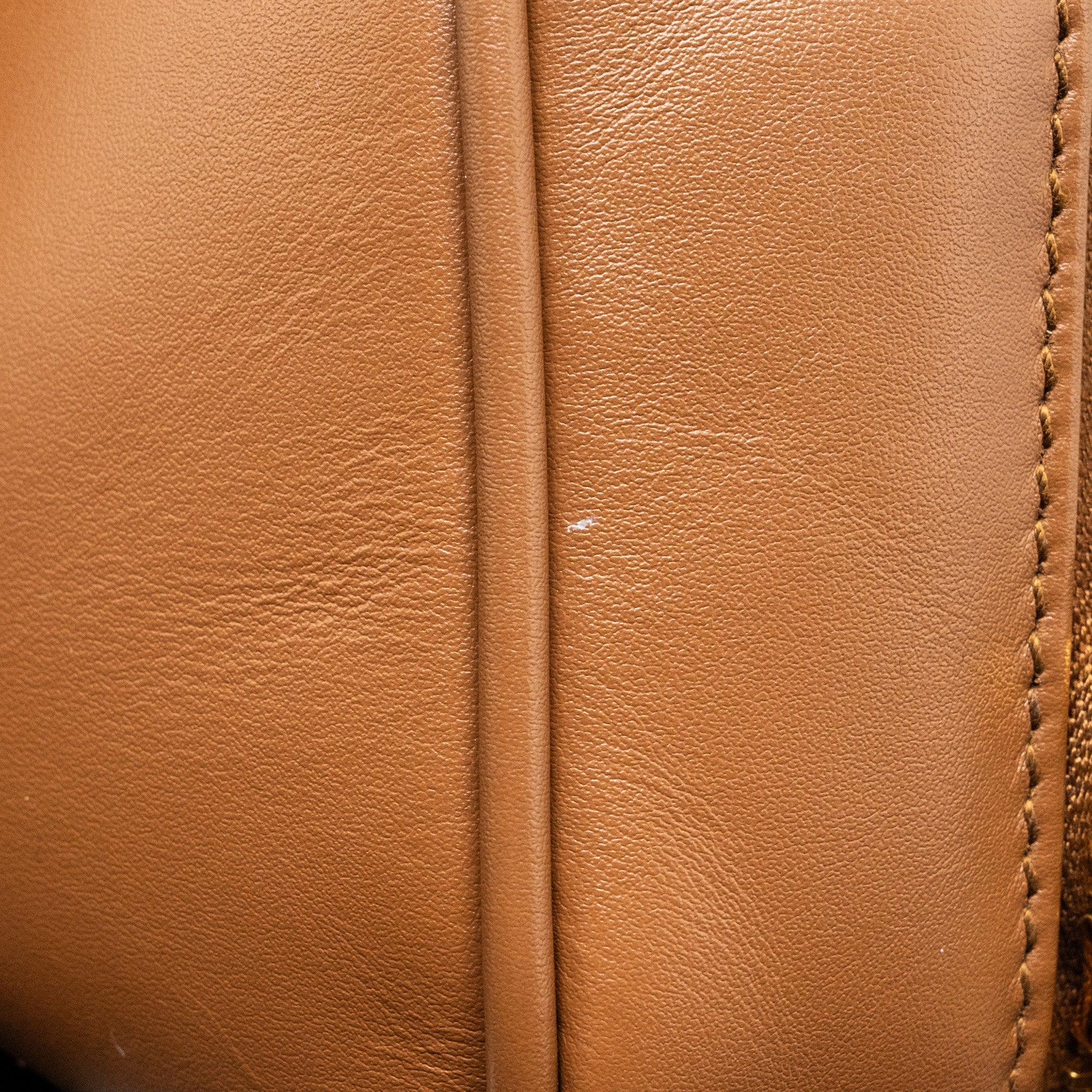 MIU MIU COGNAC ARCADIE LEATHER BAG GHW - Image 17