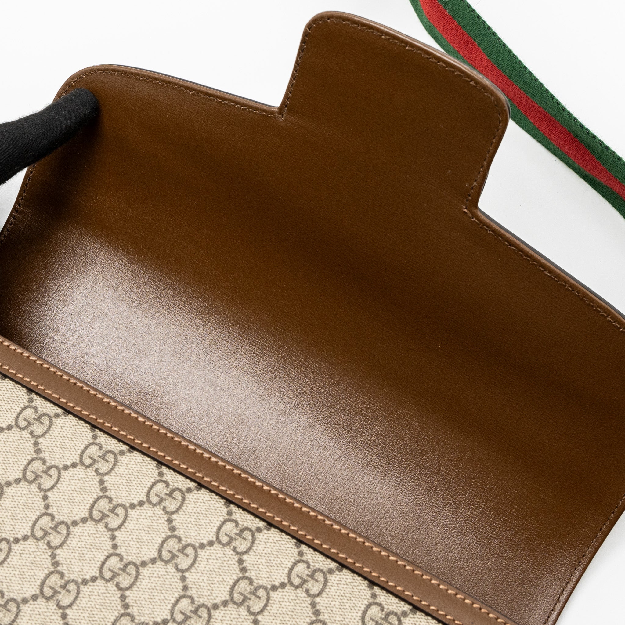 GUCCI HORSEBIT 1955 SHOULDER BAG GG SUPREME CANVAS BEIGE/EBONY GHW - Image 12