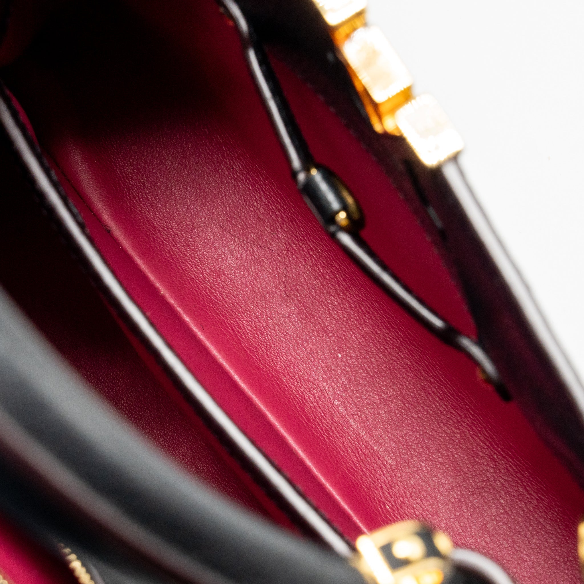 LOUIS VUITTON CAPUCINES BB CALFSKIN BLACK GHW - Image 14