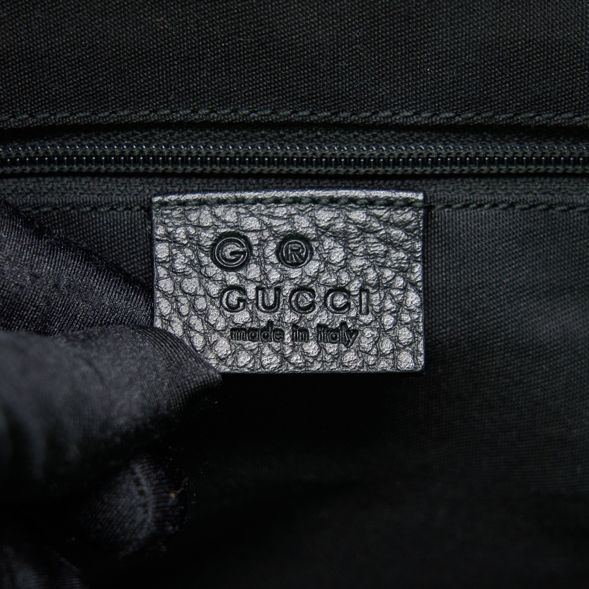 GUCCI GG CANVAS SHOPPING BAG DARK GREEN / BLACK - Image 11