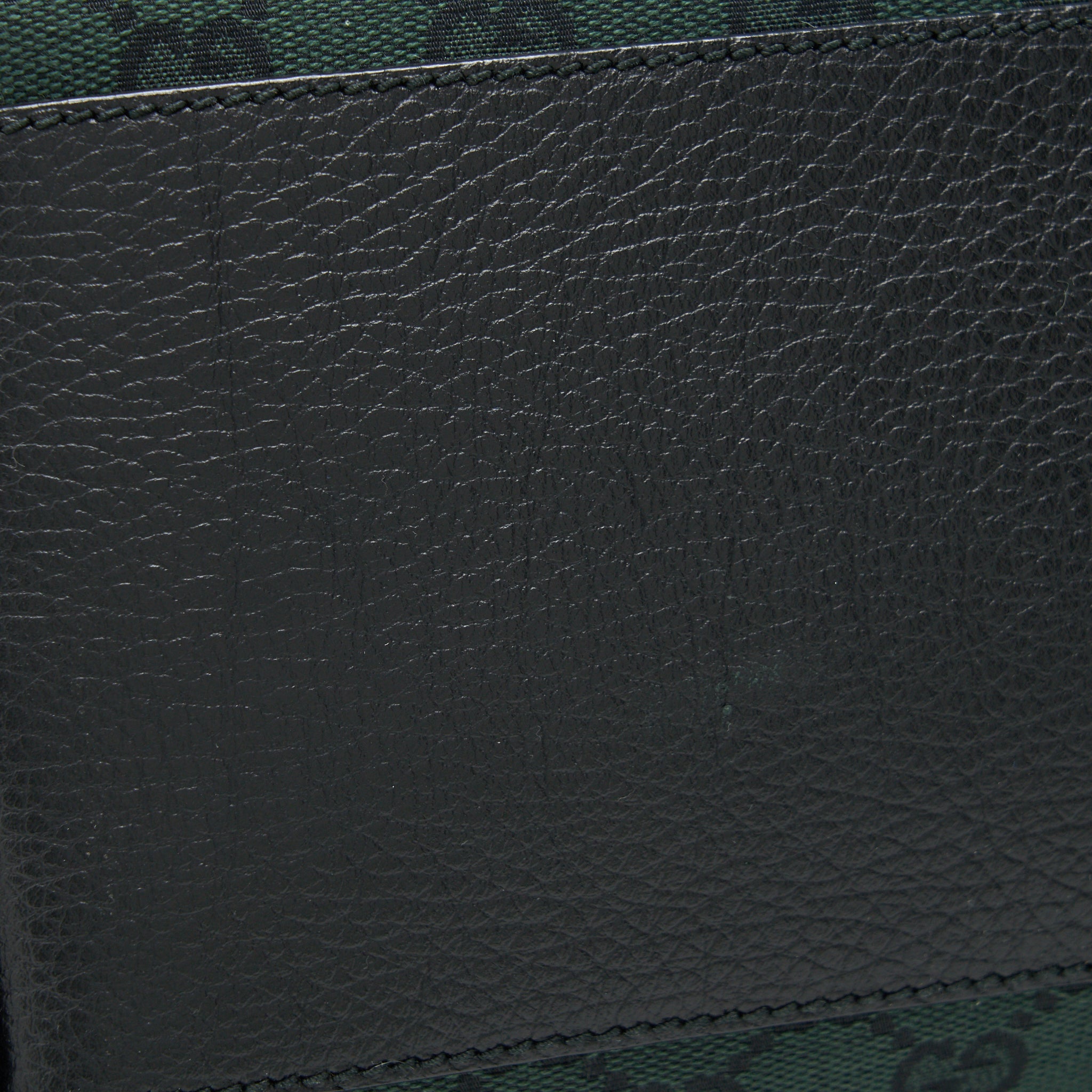 GUCCI GG CANVAS SHOPPING BAG DARK GREEN / BLACK - Image 12