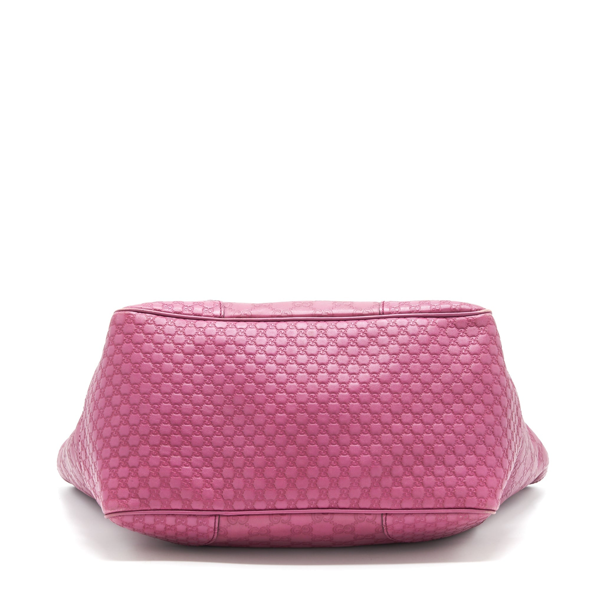 GUCCI LEATHER SHOPPING TOTE BAG RASPBERRY PINK - Image 5
