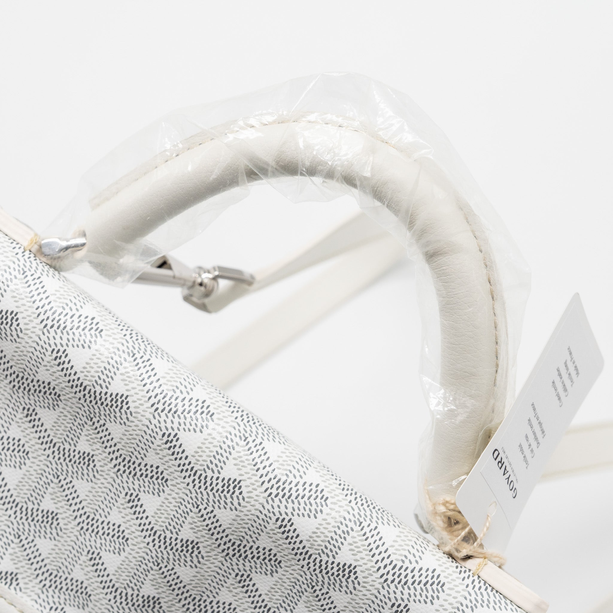 GOYARD SAINT LEGER BACKPACK GOYARDINE CANVAS WHITE SHW - Image 8