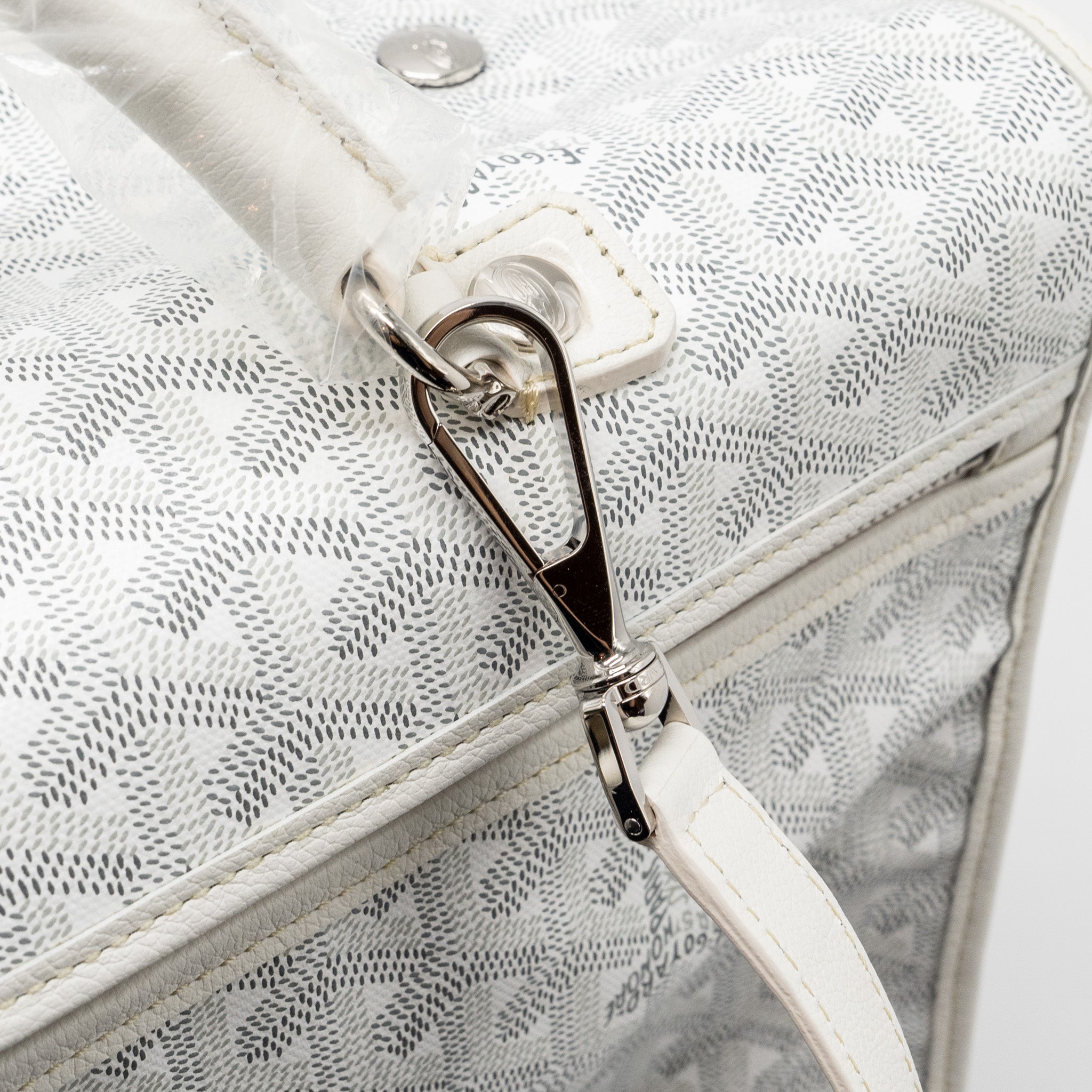 GOYARD SAINT LEGER BACKPACK GOYARDINE CANVAS WHITE SHW - Image 12