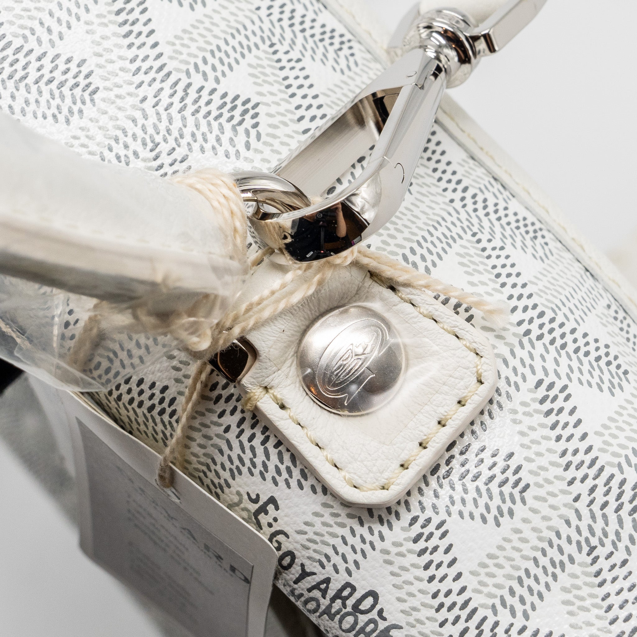 GOYARD SAINT LEGER BACKPACK GOYARDINE CANVAS WHITE SHW - Image 15
