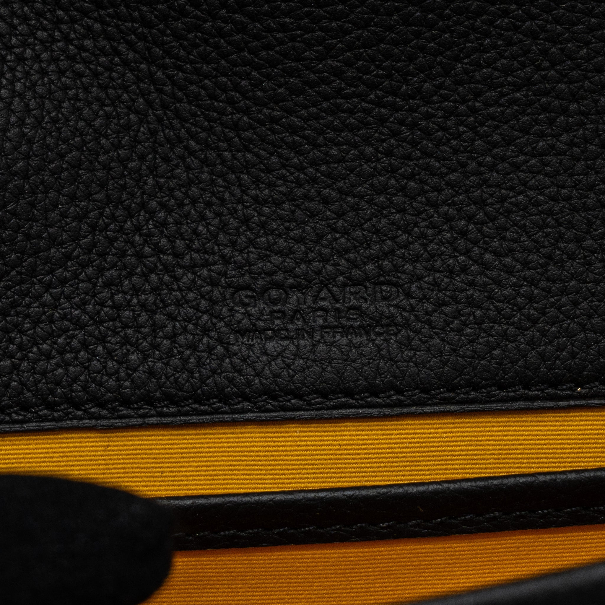 GOYARD MESSENGER BAG CALFSKIN/GOYARDINE CANVAS BLACK SHW - Image 10