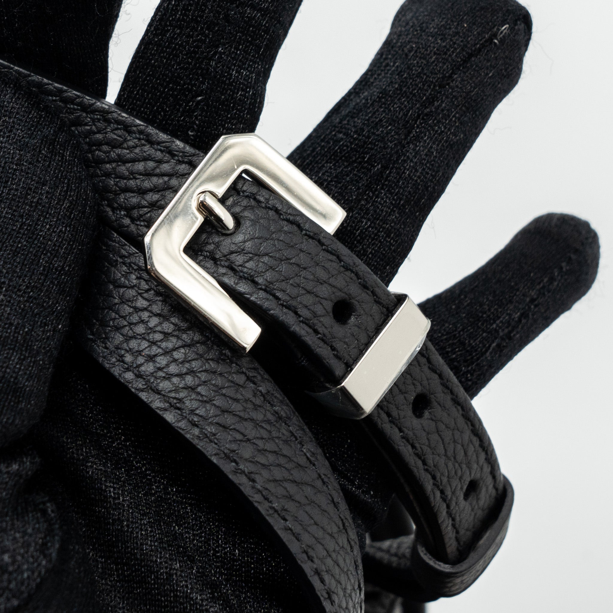 GOYARD MESSENGER BAG CALFSKIN/GOYARDINE CANVAS BLACK SHW - Image 13
