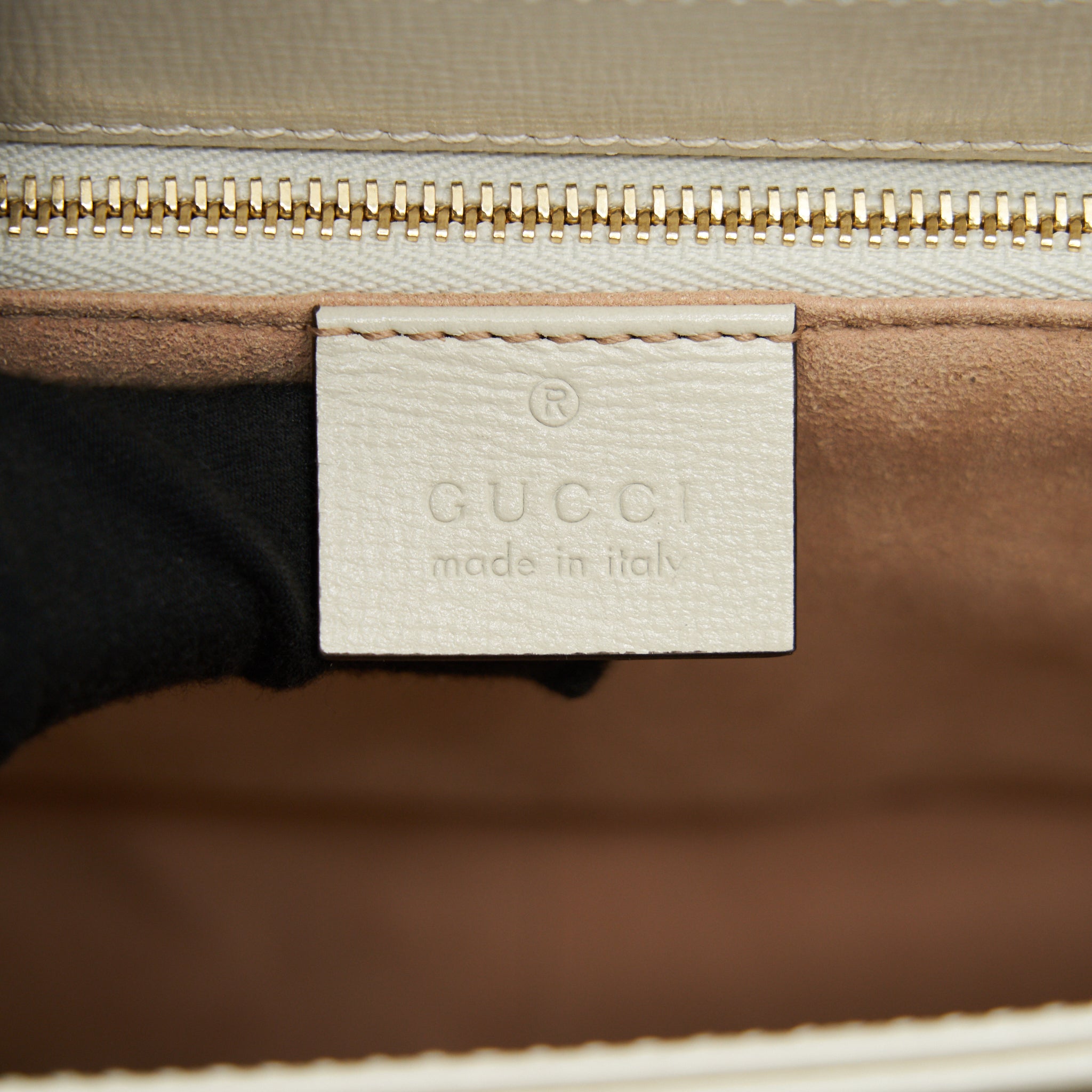 GUCCI 1955 HORSEBIT LEATHER SHOULDER BAG WHITE - Image 10
