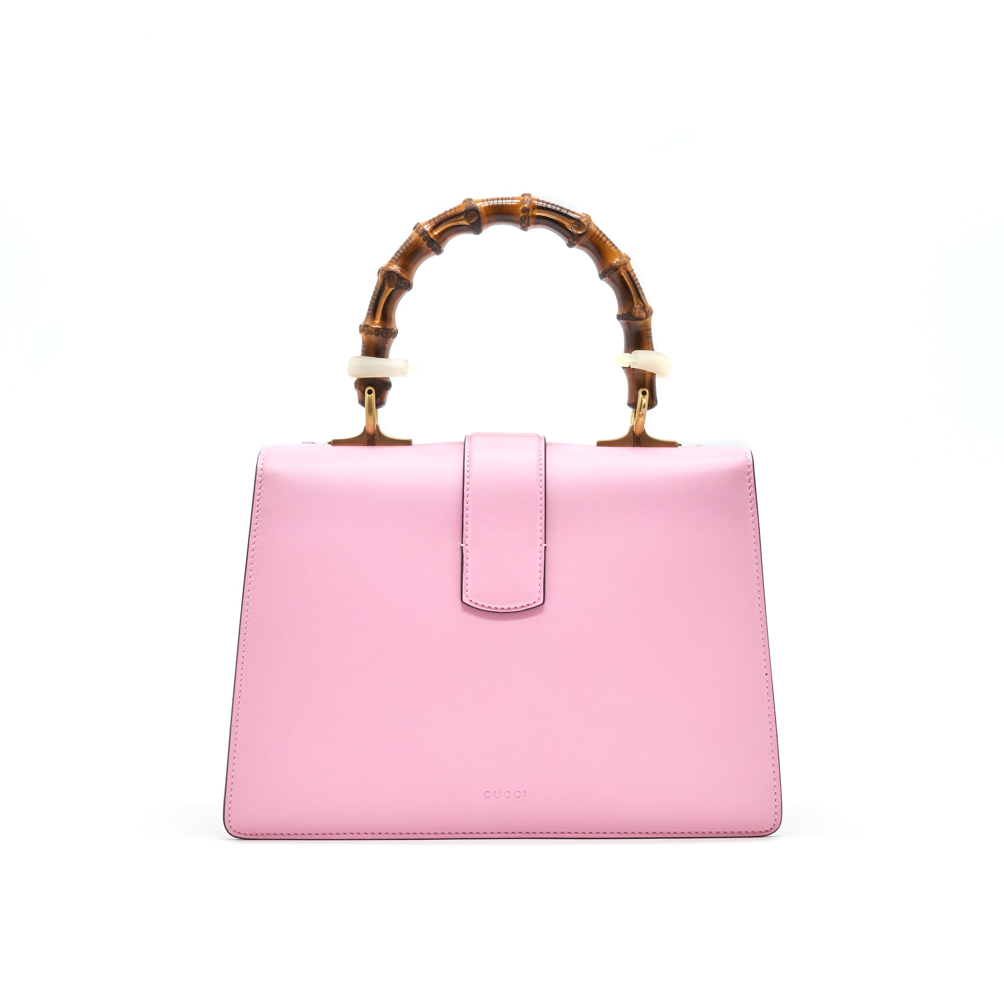 GUCCI DIONYSUS BAMBOO TOP HANDLE BAG EMBROIDERED LEATHER MEDIUM PINK - Image 2