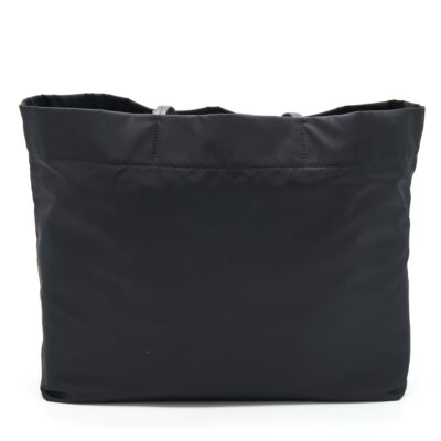 Alternative view of PRADA NYLON TOTE WITH LEATHER HANDLE BLACK SHW