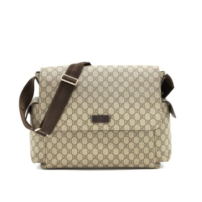 GUCCI GG SUPREME CANVAS DIAPER BAG