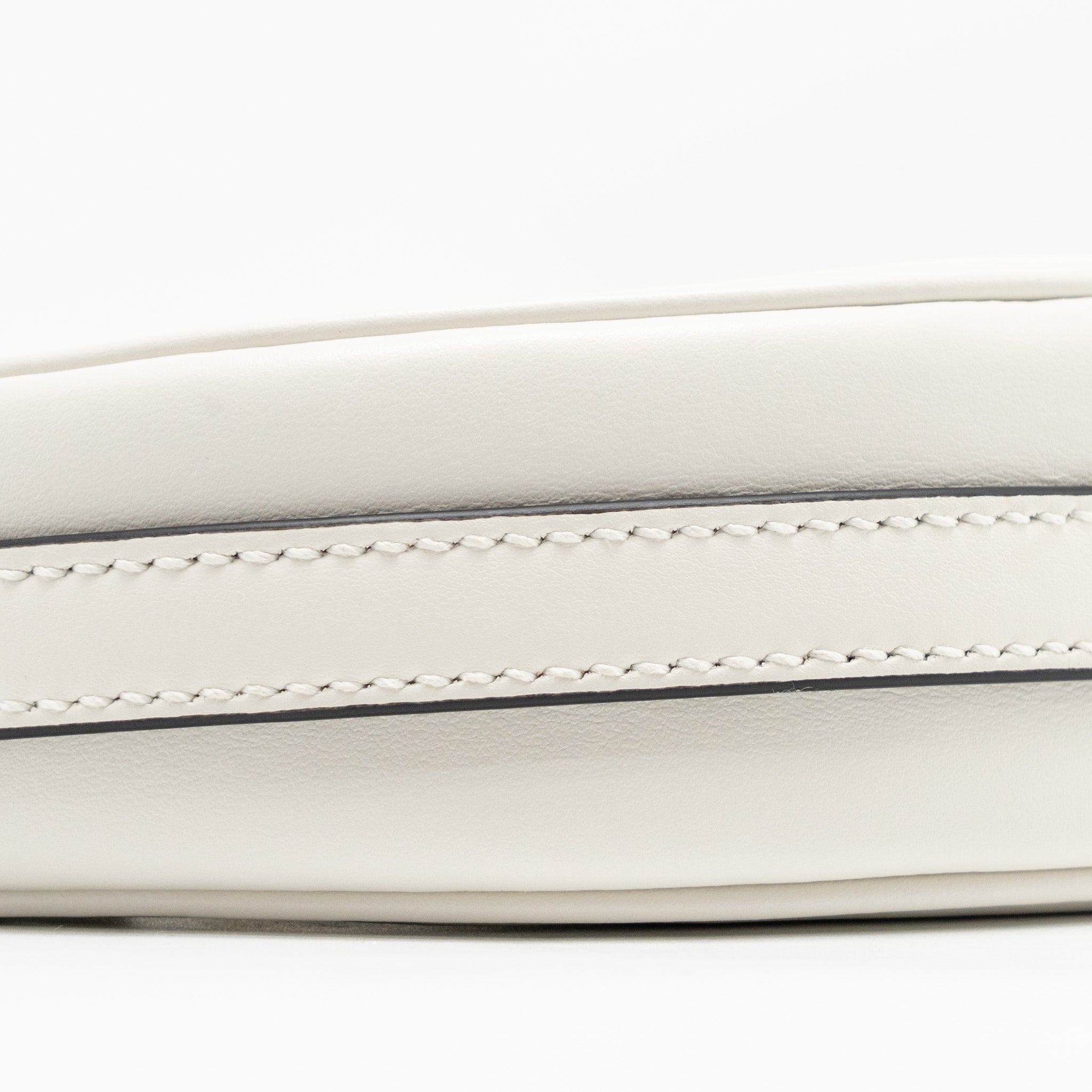 PRADA ARQUÉ SMALL SHOULDER BAG CALFSKIN WHITE GHW - Image 6