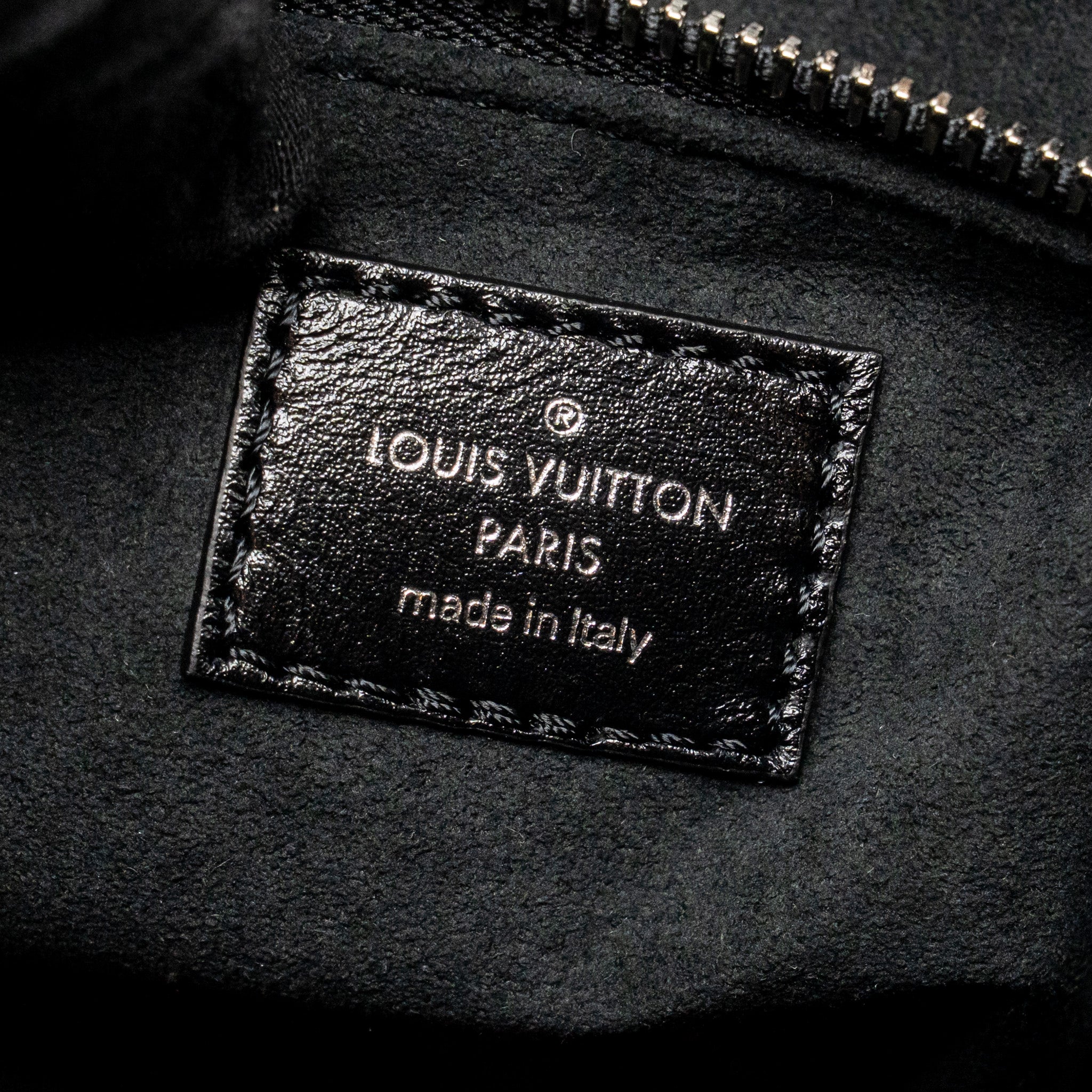 LOUIS VUITTON CARRYALL VIBE MM LAMBSKIN/MONOGRAM CANVAS BLACK SHW - Image 15