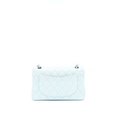 Alternative view of CHANEL 21K SMALL CLASSIC DOUBLE FLAP BAG CAVIAR LIGHT BLUE SHW (MICROCHIP)