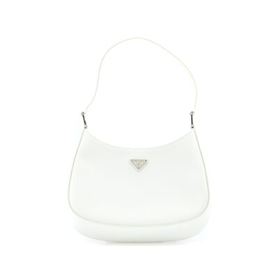 PRADA CLEO BAG CALFSKIN WHITE SHW