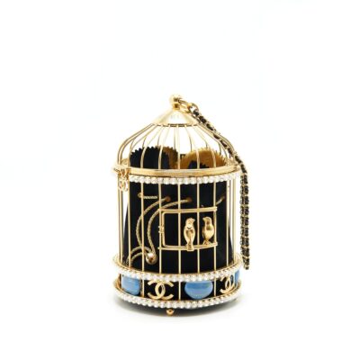 CHANEL BIRD CAGE BAG RUNWAY EVENING BAG