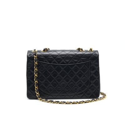 Alternative view of CHANEL VINTAGE MAXI FLAP BAG BLACK 24K GHW