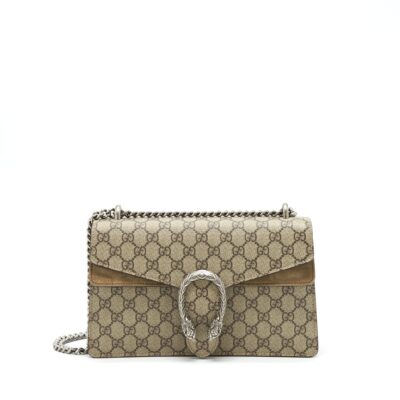 GUCCI DIONYSUS GG SMALL SHOULDER BAG BEIGE
