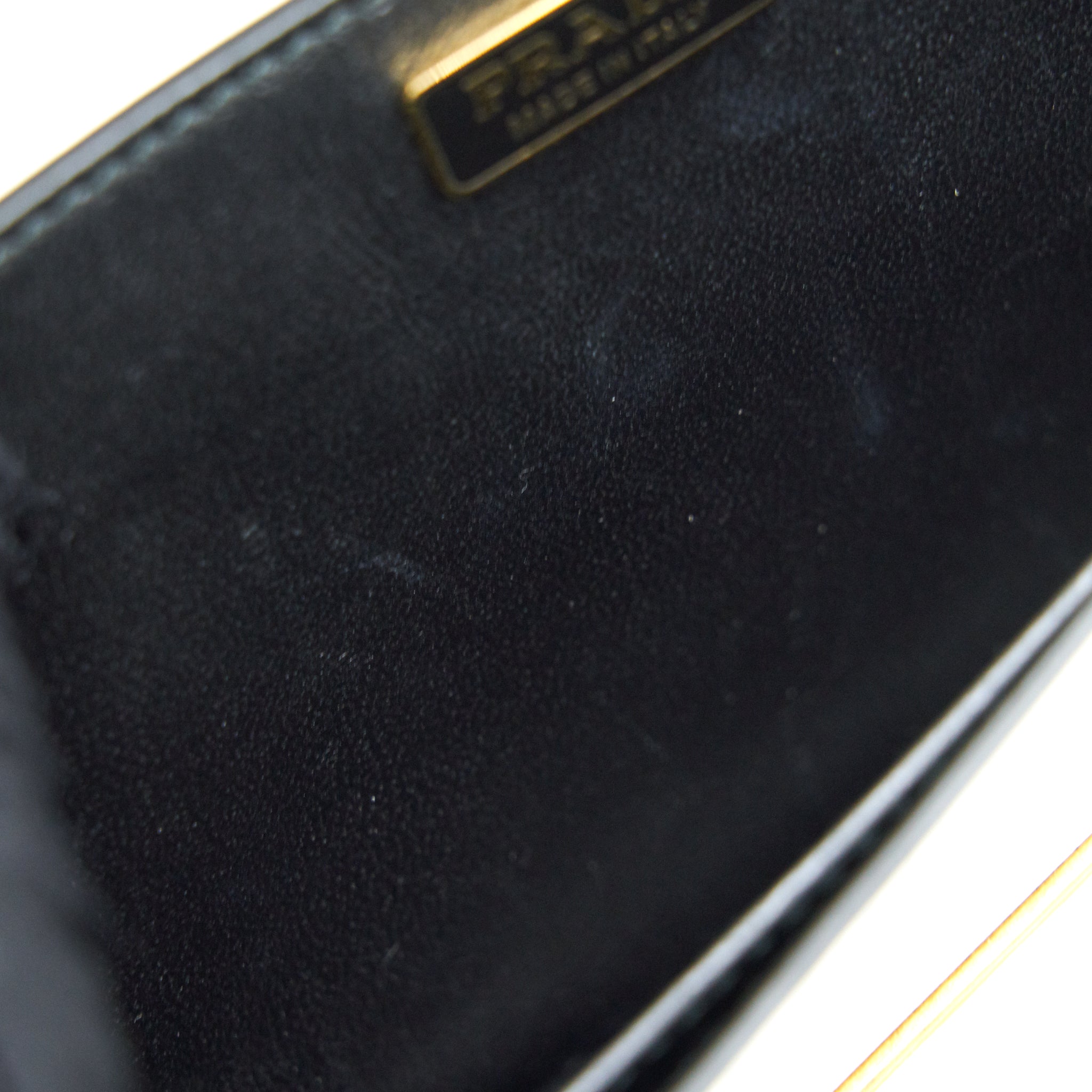 PRADA CITY CALF RAFFIA SAFFIANO CAHIER BAG WHITE - Image 14