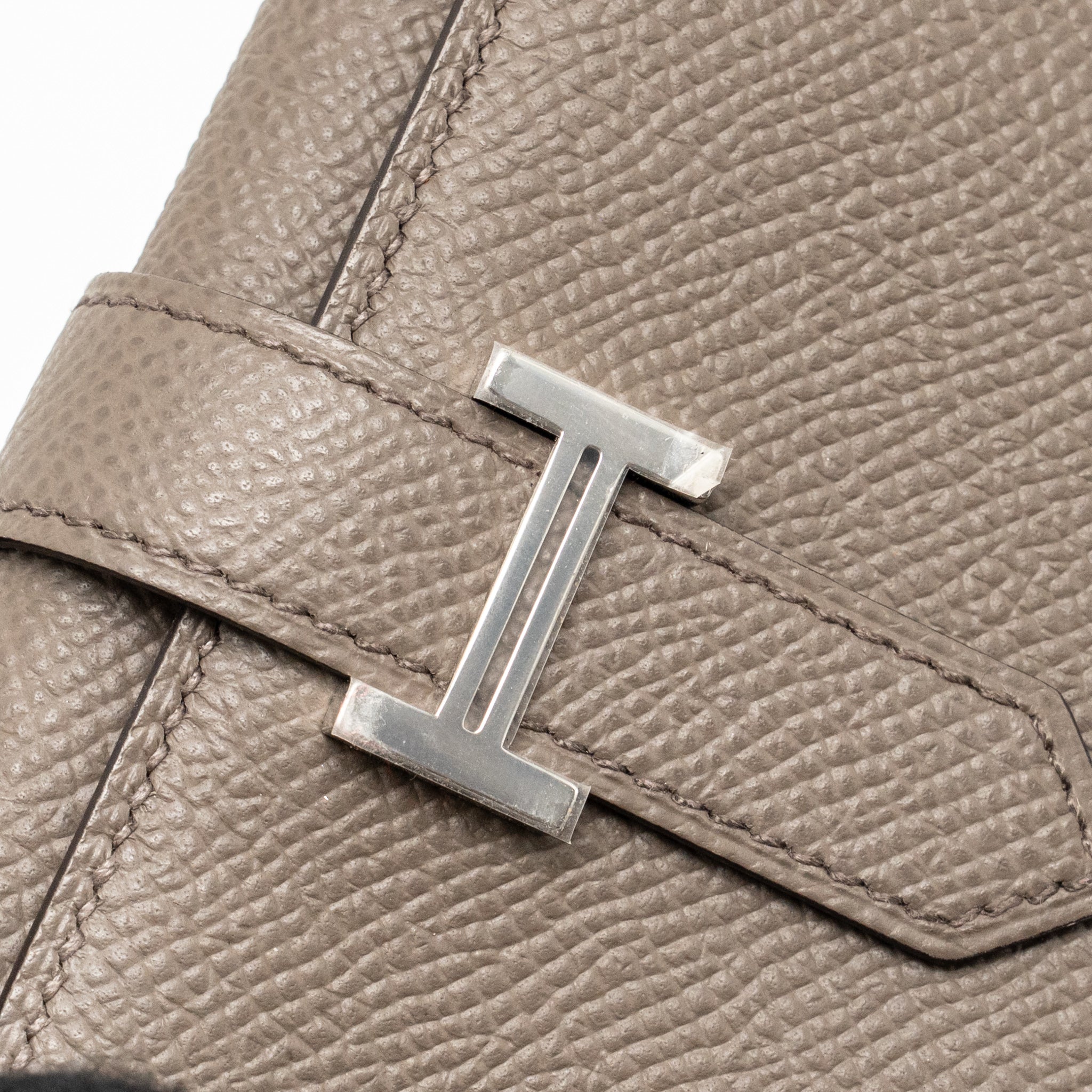 HERMES BEARN COMPACT WALLET EPSOM GRIS ETAIN SHW - Image 9