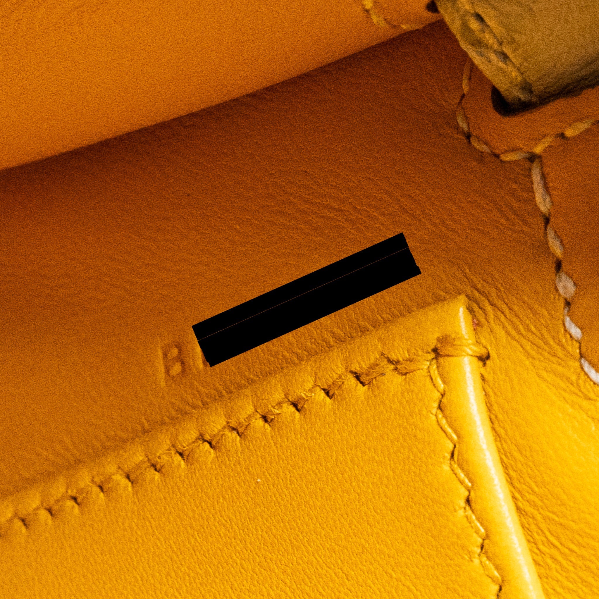 HERMES MINI KELLY II SPECIAL ORDER OSTRICH GRIS PERLE/JAUNE AMBER SHW - Image 15