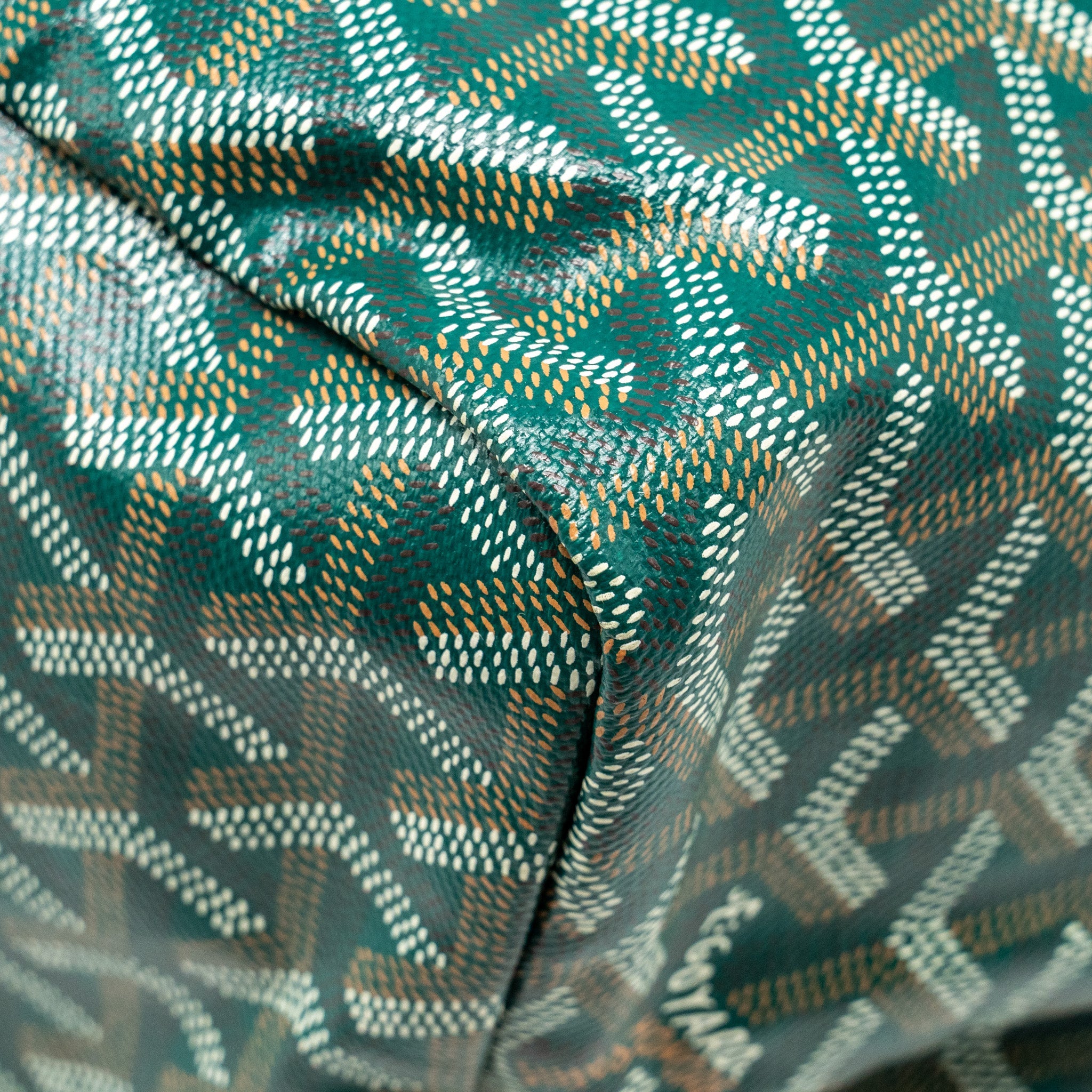 GOYARD SAINT LOUIS GM TOTE BAG CANVAS / CALFSKIN GREEN SHW - Image 11