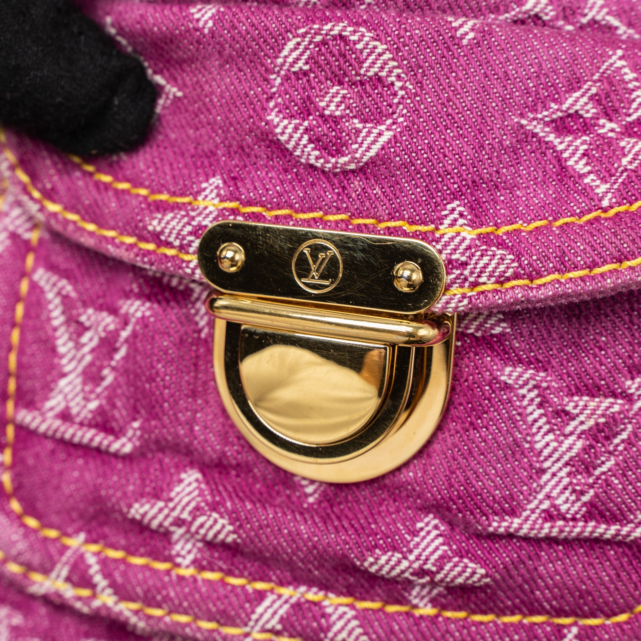 LOUIS VUITTON VINTAGE NEO SPEEDY MONOGRAM DENIM PINK GHW - Image 8