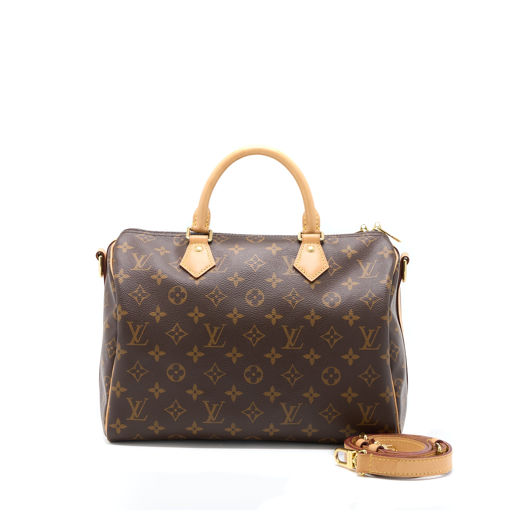 LOUIS VUITTON SPEEDY BANDOULIERE 30 MONOGRAM CANVAS GHW (NEW VERSION)