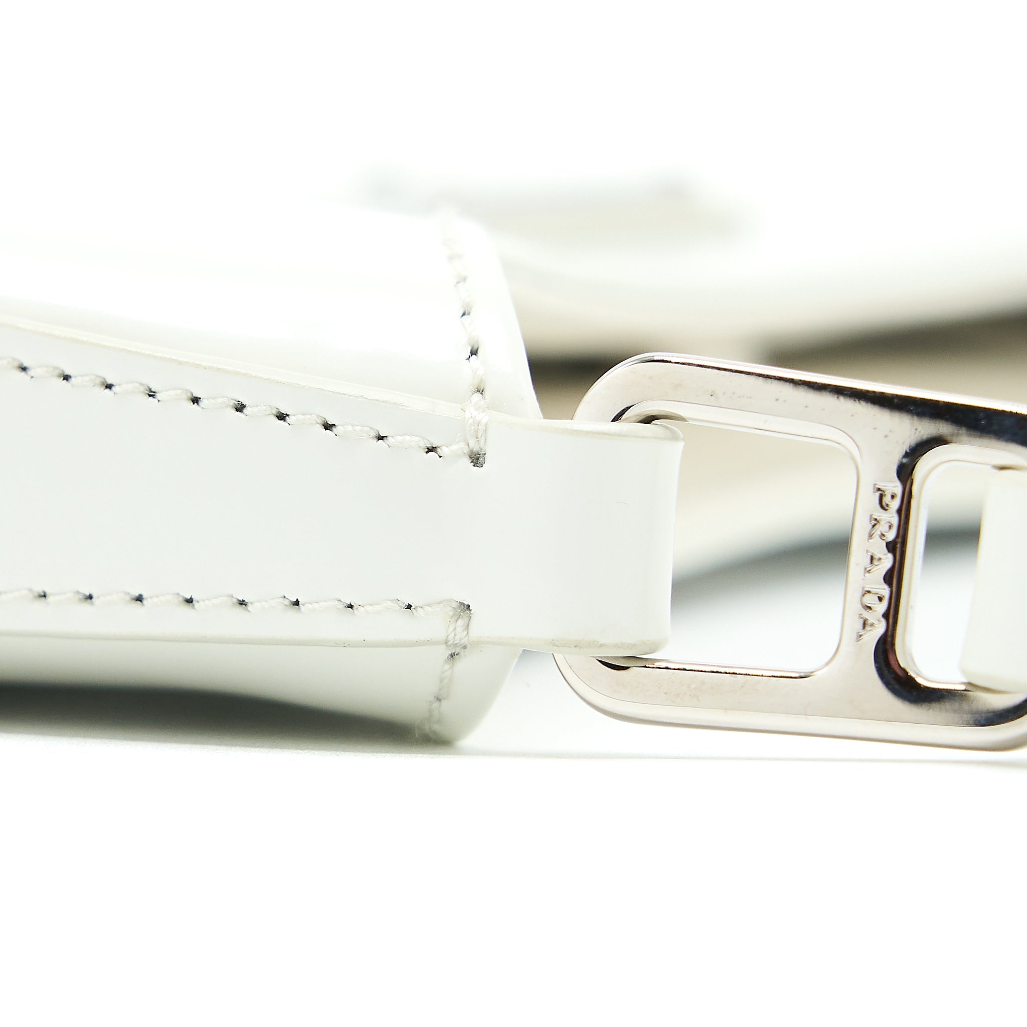 PRADA CLEO BAG CALFSKIN WHITE SHW - Image 5