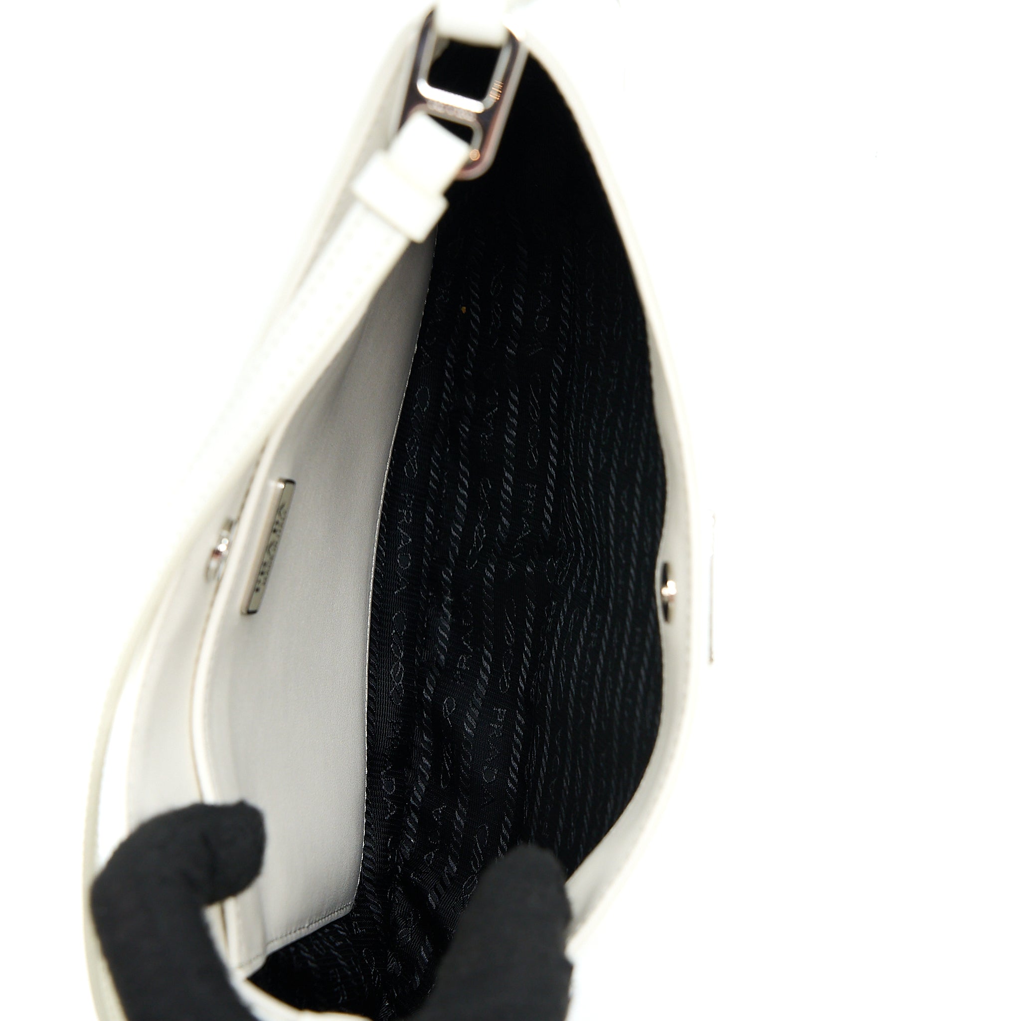 PRADA CLEO BAG CALFSKIN WHITE SHW - Image 3